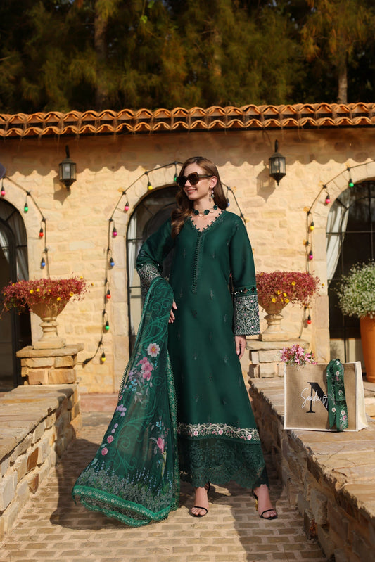 Noor by Saadia Asad | Luxe Printkari | D1-A - Luxury Dress - available at Maria Faisal in UK and USA.