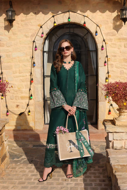 Noor by Saadia Asad | Luxe Printkari | D1-A - Luxury Dress - available at Maria Faisal in UK and USA.
