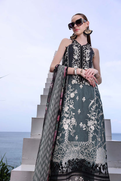 Noor by Saadia Asad | Luxe Printkari | D2-B - Luxury Dress - available at Maria Faisal in UK and USA.