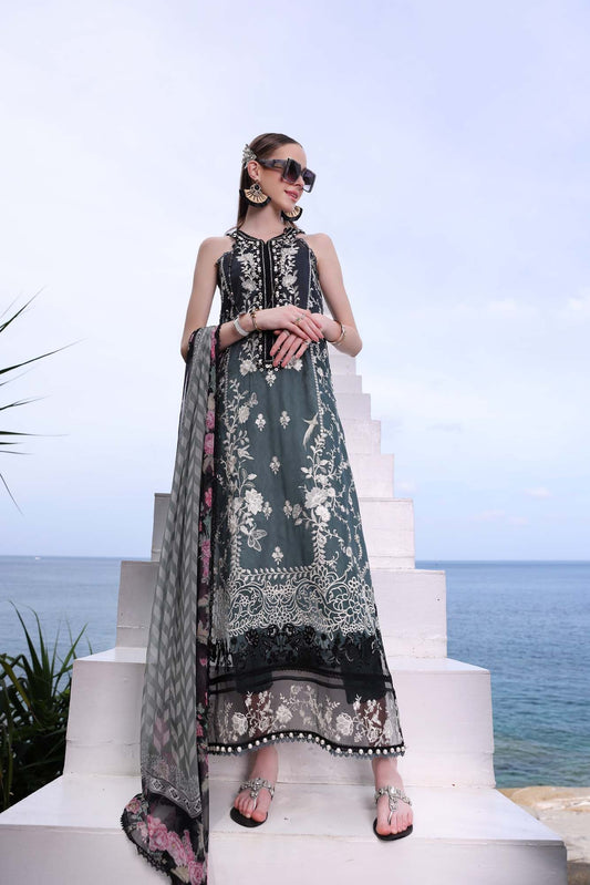 Noor by Saadia Asad | Luxe Printkari | D2-B - Luxury Dress - available at Maria Faisal in UK and USA.