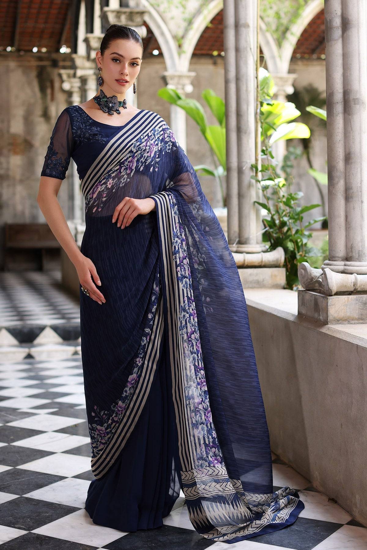 Chinyere | Formal Wedding Exclusive | DESERT ROSE S SARI (AA5355) by Maria Faisal - Registered Vendor of : Chinyere - type : Ladies Clothes - 100% original wedding dresses