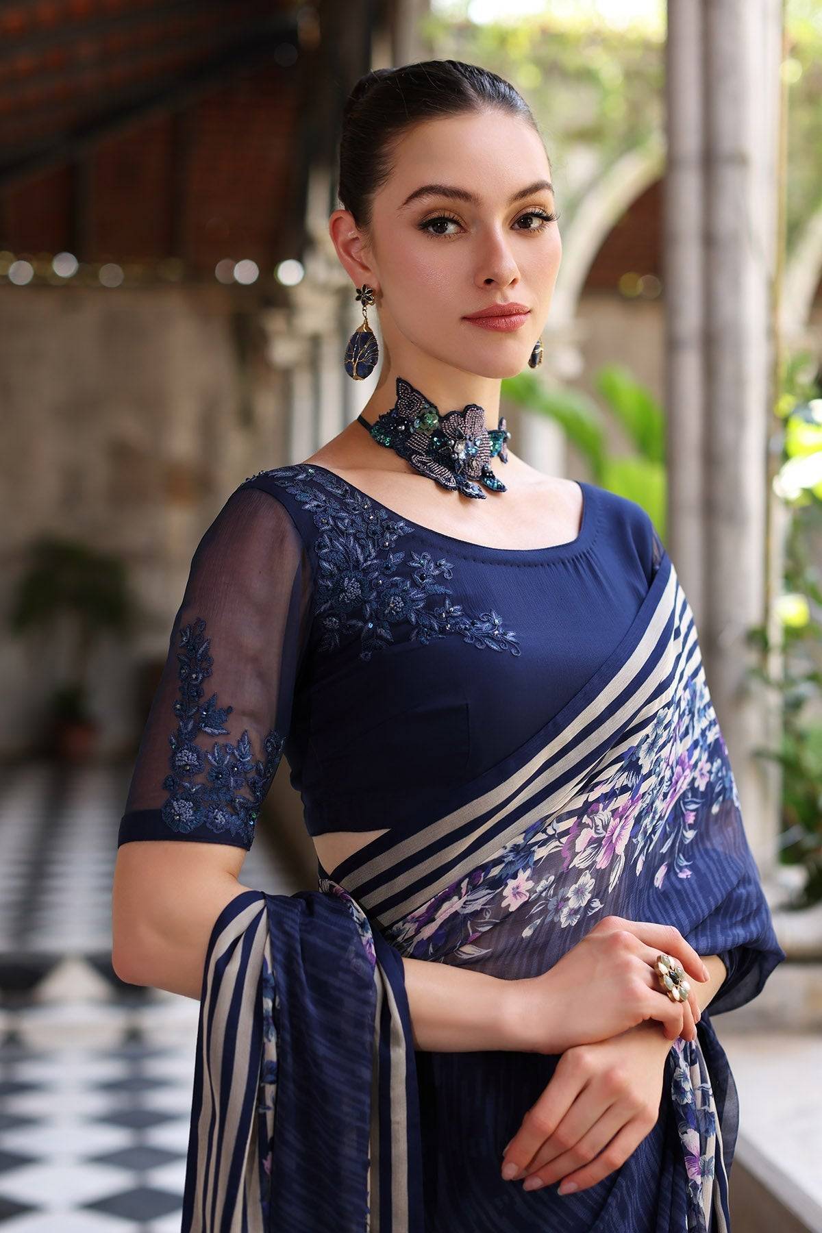 Chinyere | Formal Wedding Exclusive | DESERT ROSE S SARI (AA5355) by Maria Faisal - Registered Vendor of : Chinyere - type : Ladies Clothes - 100% original wedding dresses