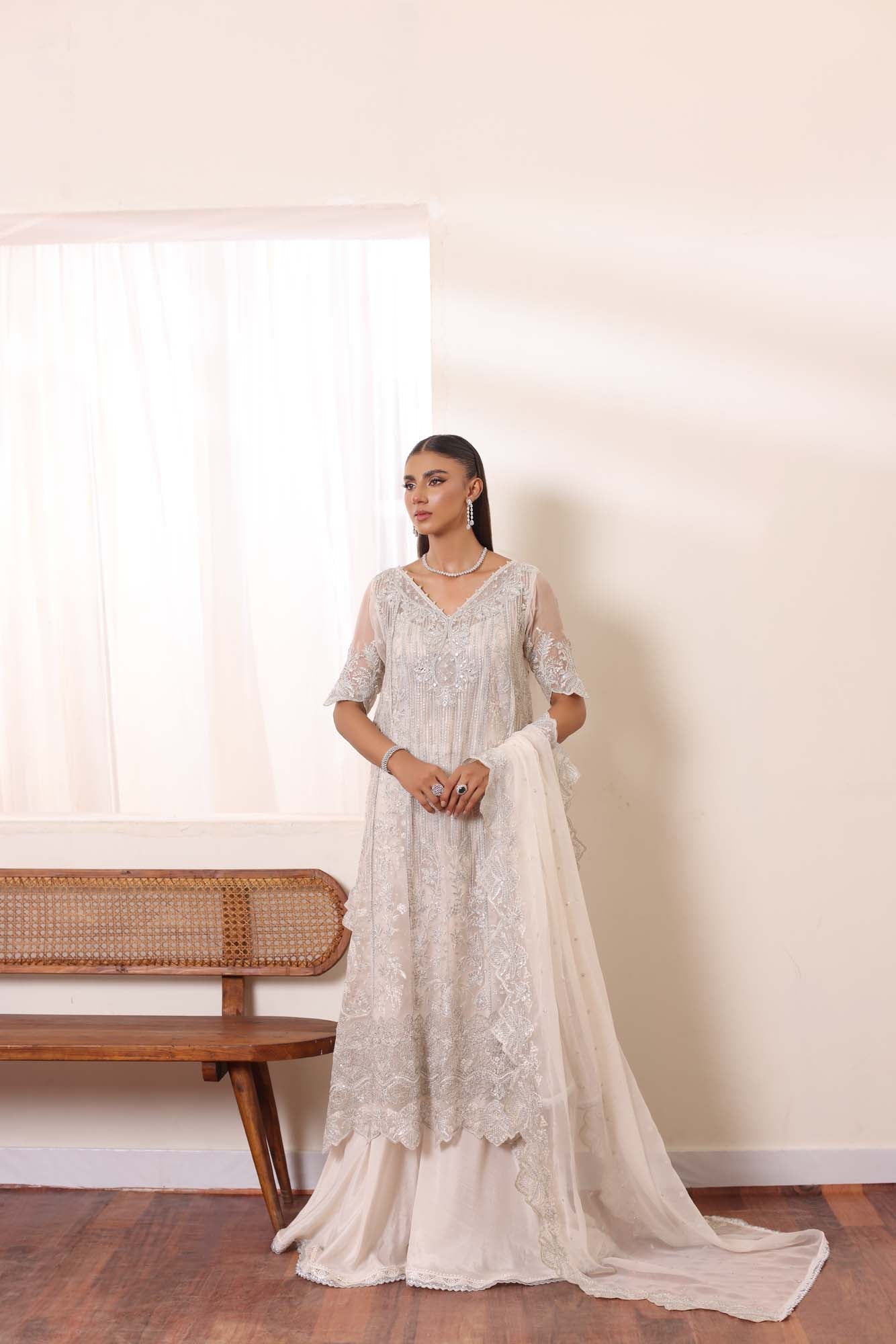 Noor by Saadia Asad | Noor Chiffon De Luxe | D5 - Wedding Dress - Maria Faisal