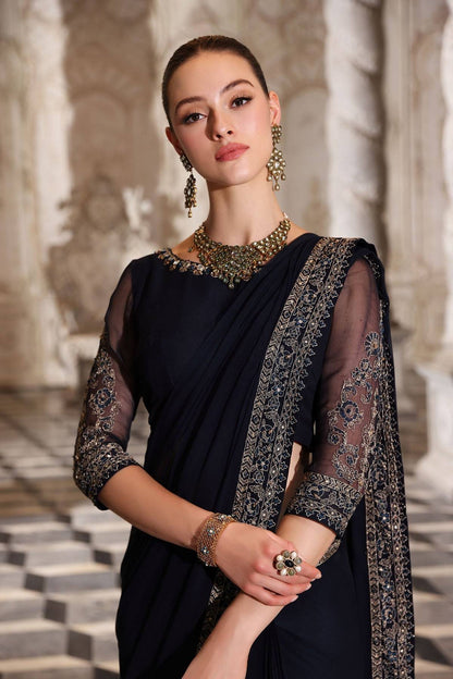 Chinyere | Formal Wedding Exclusive | ROYAL PEACE S SARI (AA5338) by Maria Faisal - Registered Vendor of : Chinyere - type : Ladies Clothes - 100% original wedding dresses