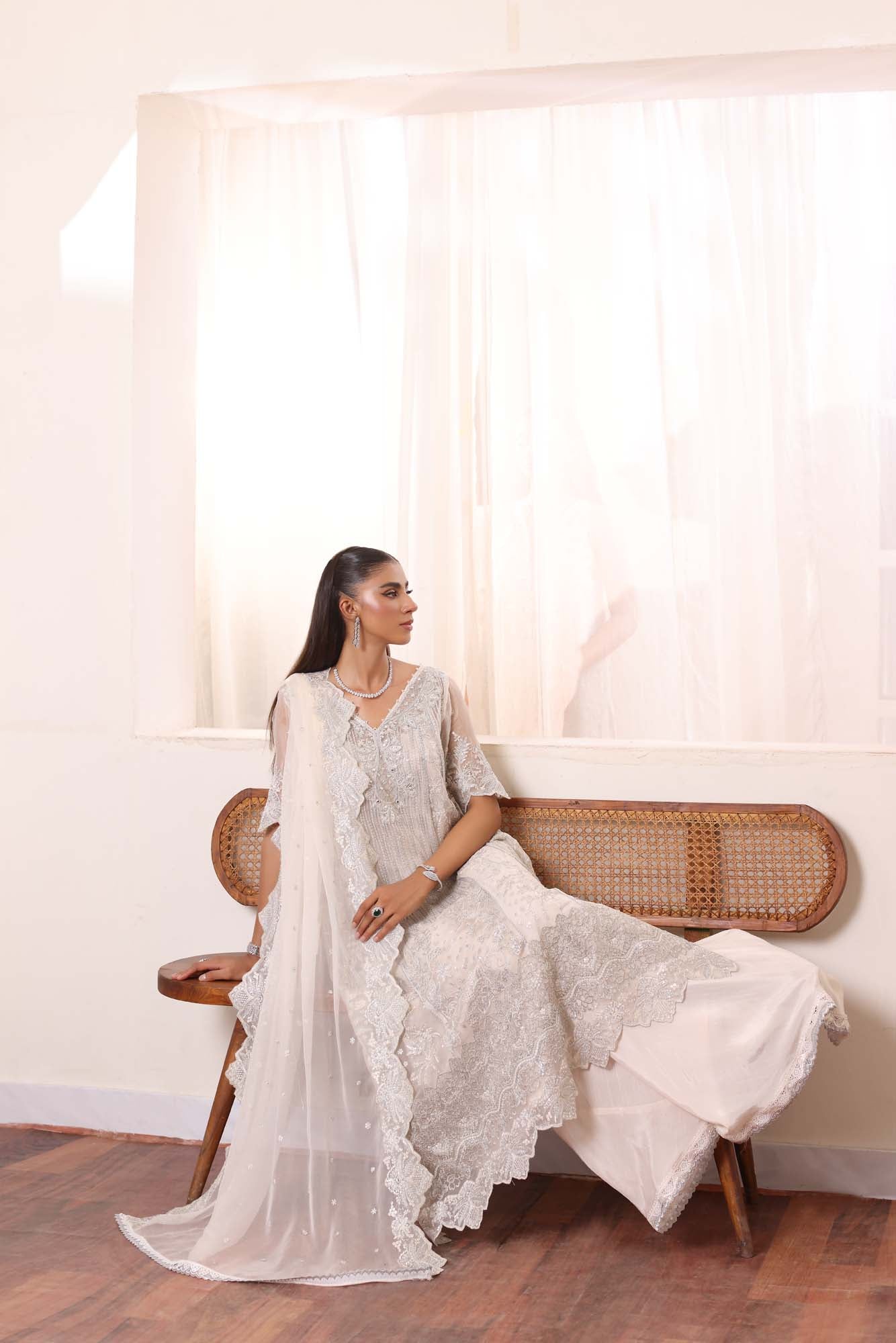Noor by Saadia Asad | Noor Chiffon De Luxe | D5 - Wedding Dress - Maria Faisal