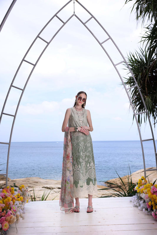 Noor by Saadia Asad | Luxe Printkari | D1-A - Luxury Dress - available at Maria Faisal in UK and USA.