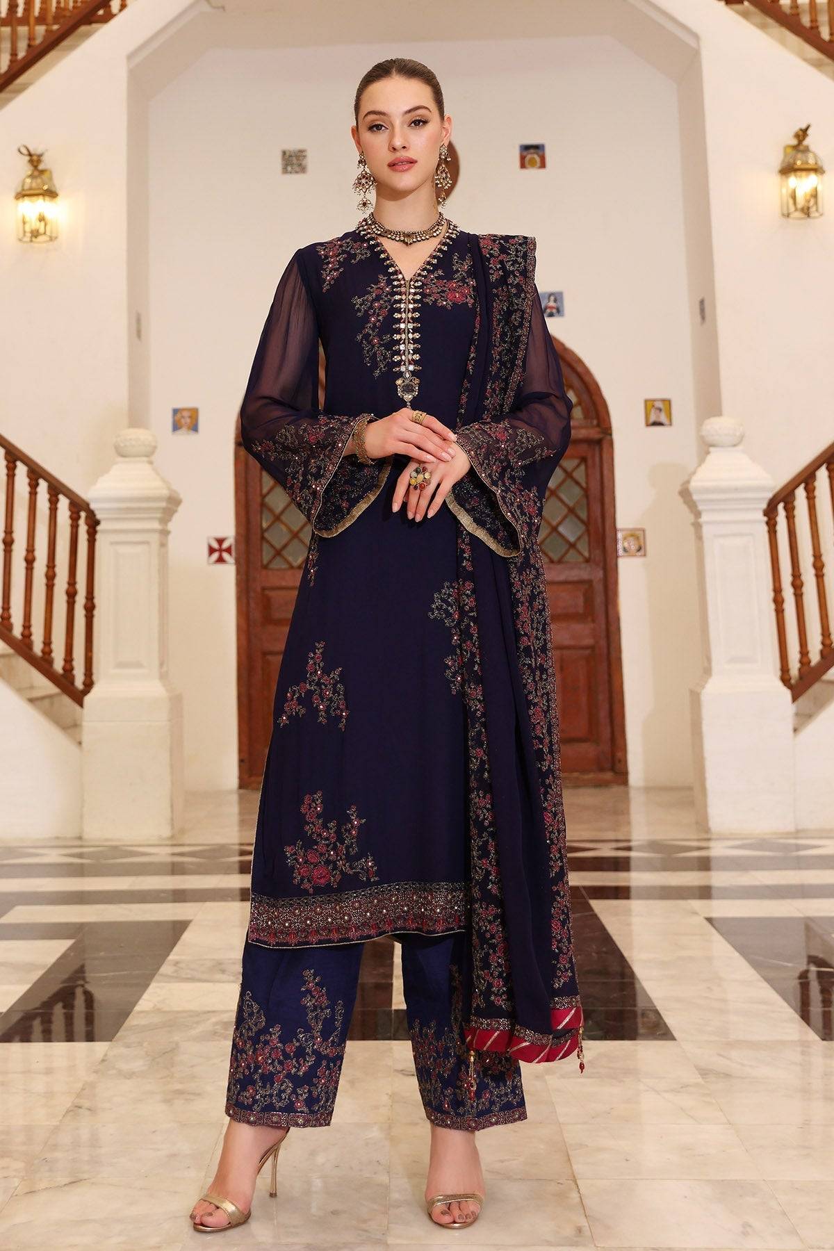 Chinyere | Formal Wedding Exclusive | INDIGO BUNCH (AA5260) by Maria Faisal - Registered Vendor of : Chinyere - type : Ladies Clothes - 100% original wedding dresses