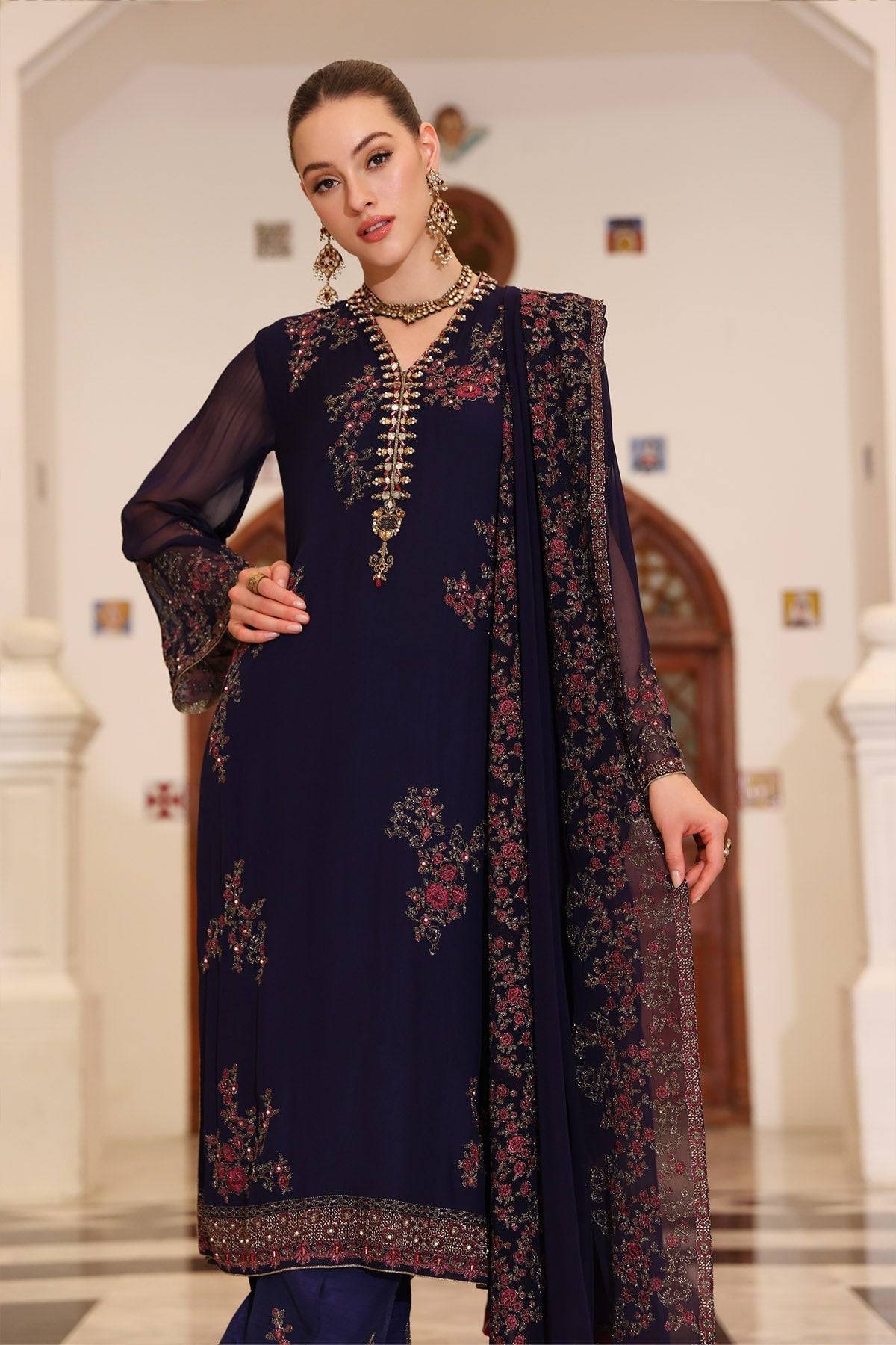 Chinyere | Formal Wedding Exclusive | INDIGO BUNCH (AA5260) by Maria Faisal - Registered Vendor of : Chinyere - type : Ladies Clothes - 100% original wedding dresses