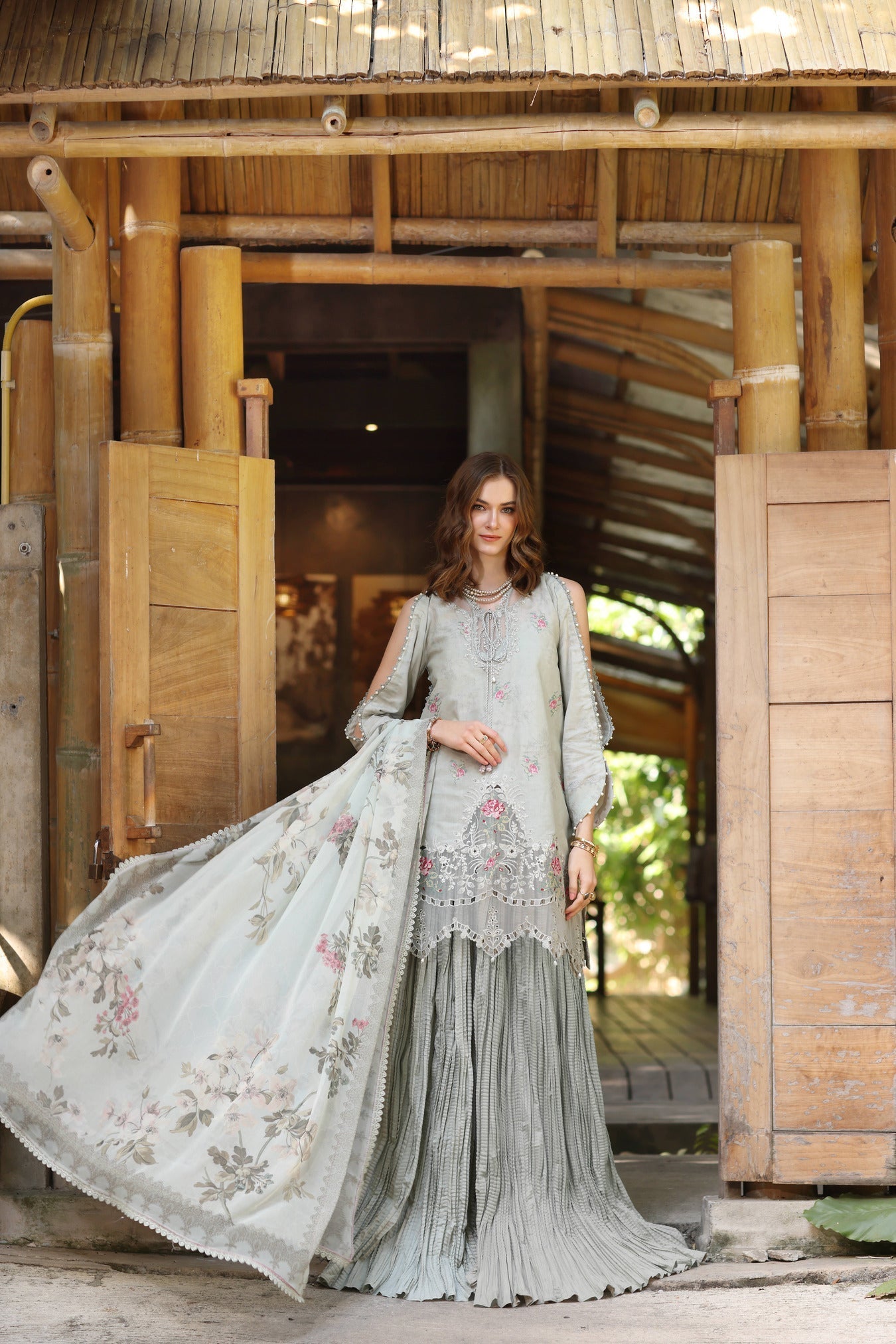 Noor by Saadia Asad | Eid Luxe Printedkari | D2-A by Maria Faisal - Registered Vendor of : Noor by Saadia Asad - type : Ladies Clothes - 100% original wedding dresses