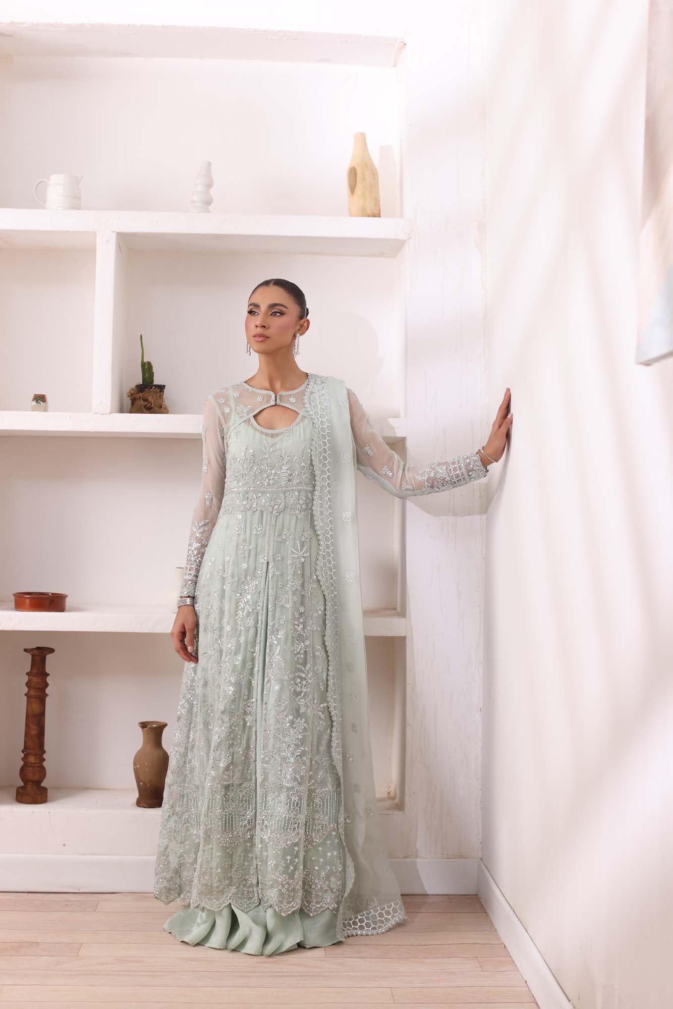 Noor by Saadia Asad | Noor Chiffon De Luxe | D8 - Wedding Dress - Maria Faisal