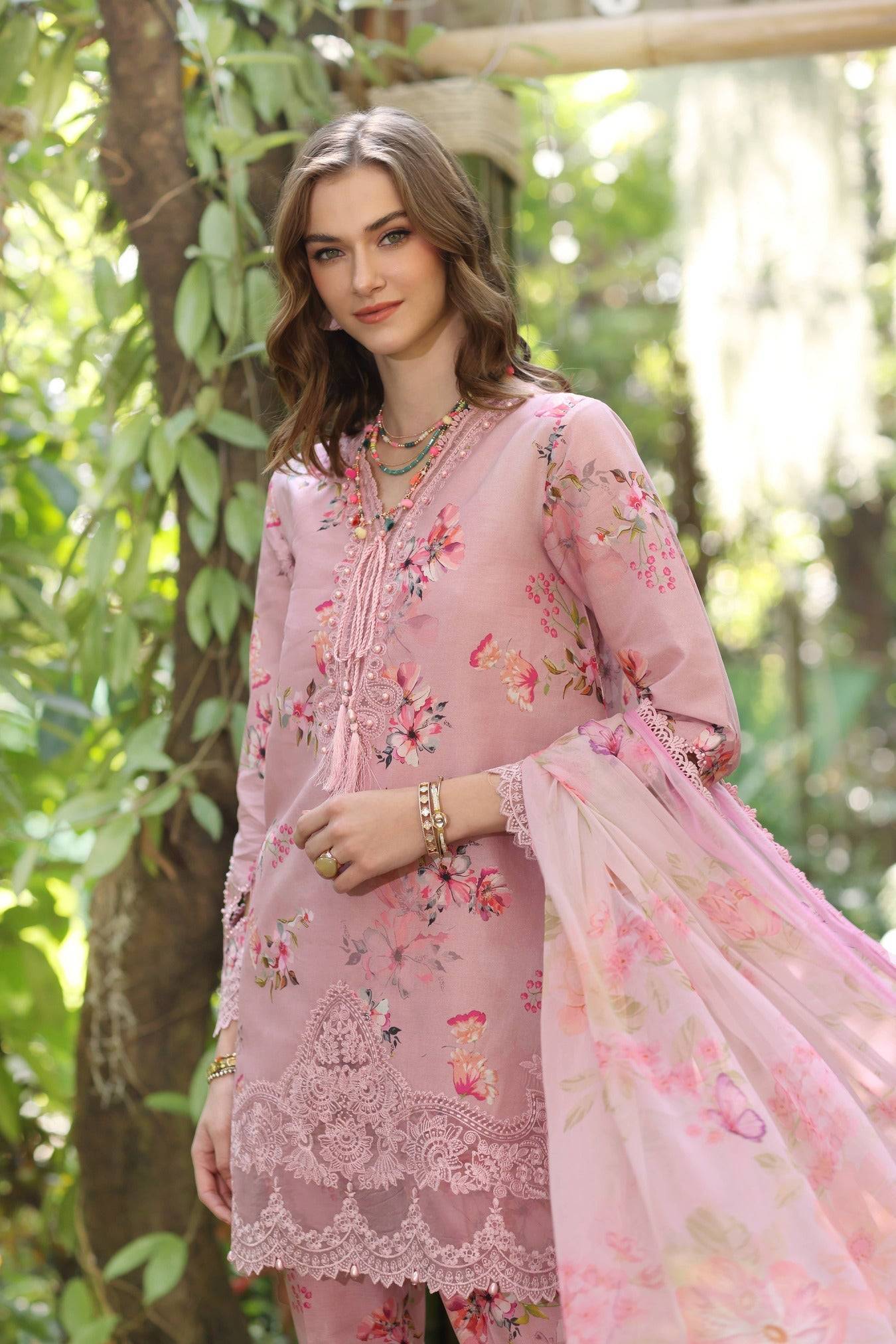 Noor by Saadia Asad | Eid Luxe Printedkari | D8-A by Maria Faisal - Registered Vendor of : Noor by Saadia Asad - type : Ladies Clothes - 100% original wedding dresses