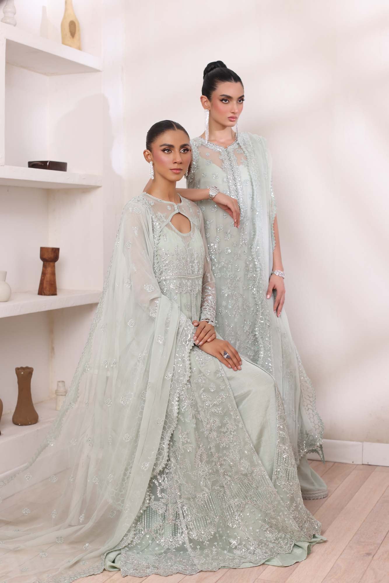 Noor by Saadia Asad | Noor Chiffon De Luxe | D8 - Wedding Dress - Maria Faisal