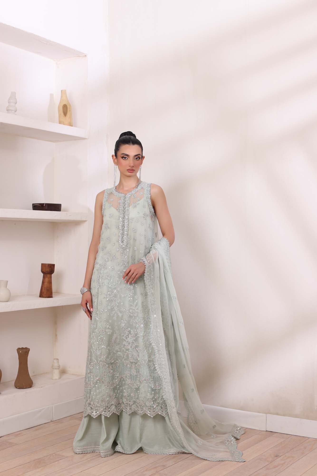 Noor by Saadia Asad | Noor Chiffon De Luxe | D8 - Wedding Dress - Maria Faisal