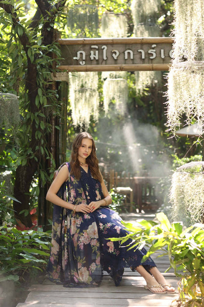 Noor by Saadia Asad | Eid Luxe Printedkari | D8-B by Maria Faisal - Registered Vendor of : Noor by Saadia Asad - type : Ladies Clothes - 100% original wedding dresses