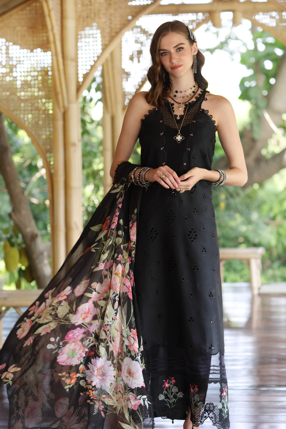 Noor by Saadia Asad | Eid Luxe Printedkari | D7-A - Ladies Clothes - Maria Faisal