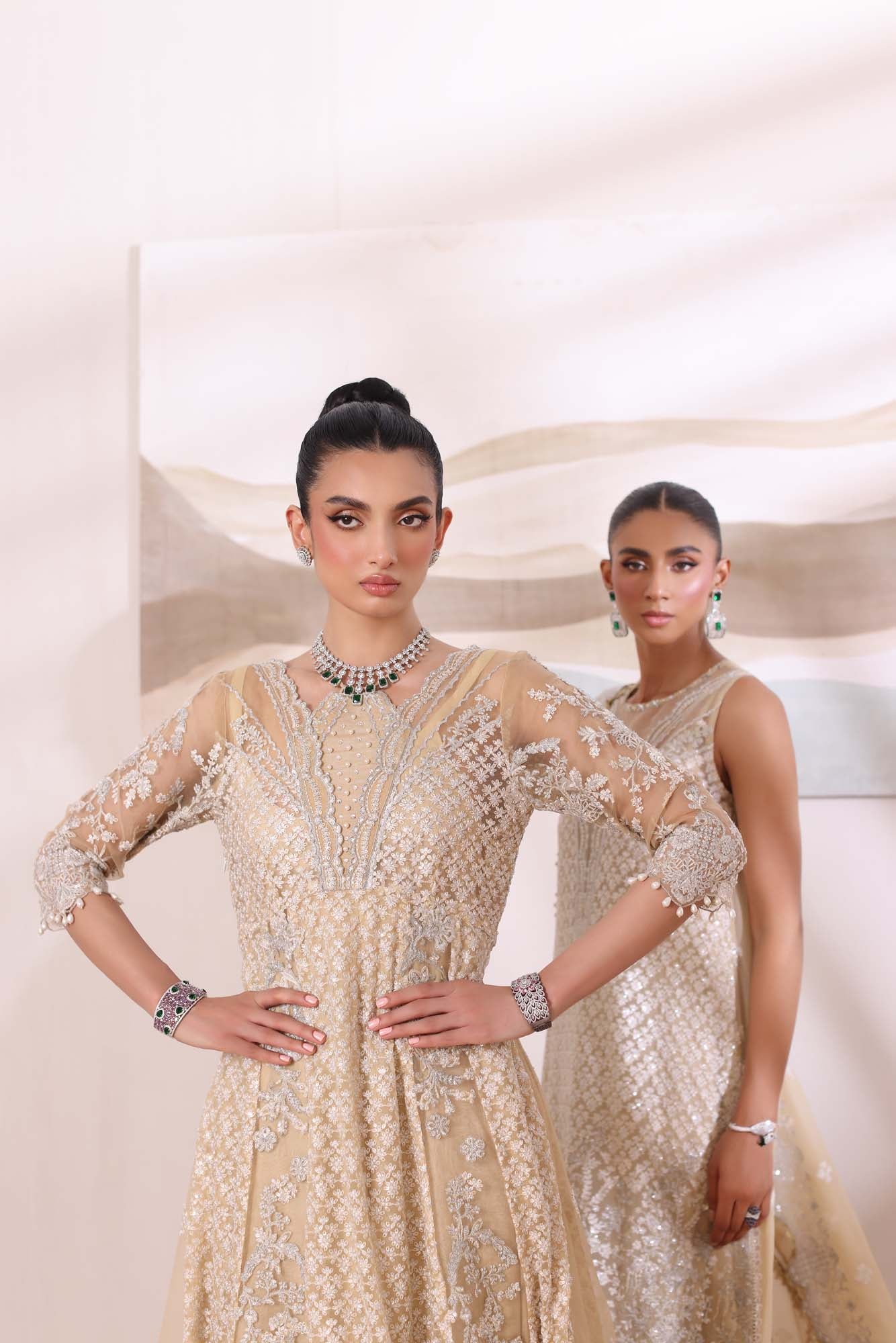Noor by Saadia Asad | Noor Chiffon De Luxe | D1 - Wedding Dress - Maria Faisal