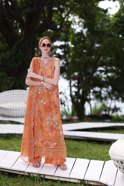 Noor by Saadia Asad | Luxe Printkari | D4-A - Luxury Dress - available at Maria Faisal in UK and USA.