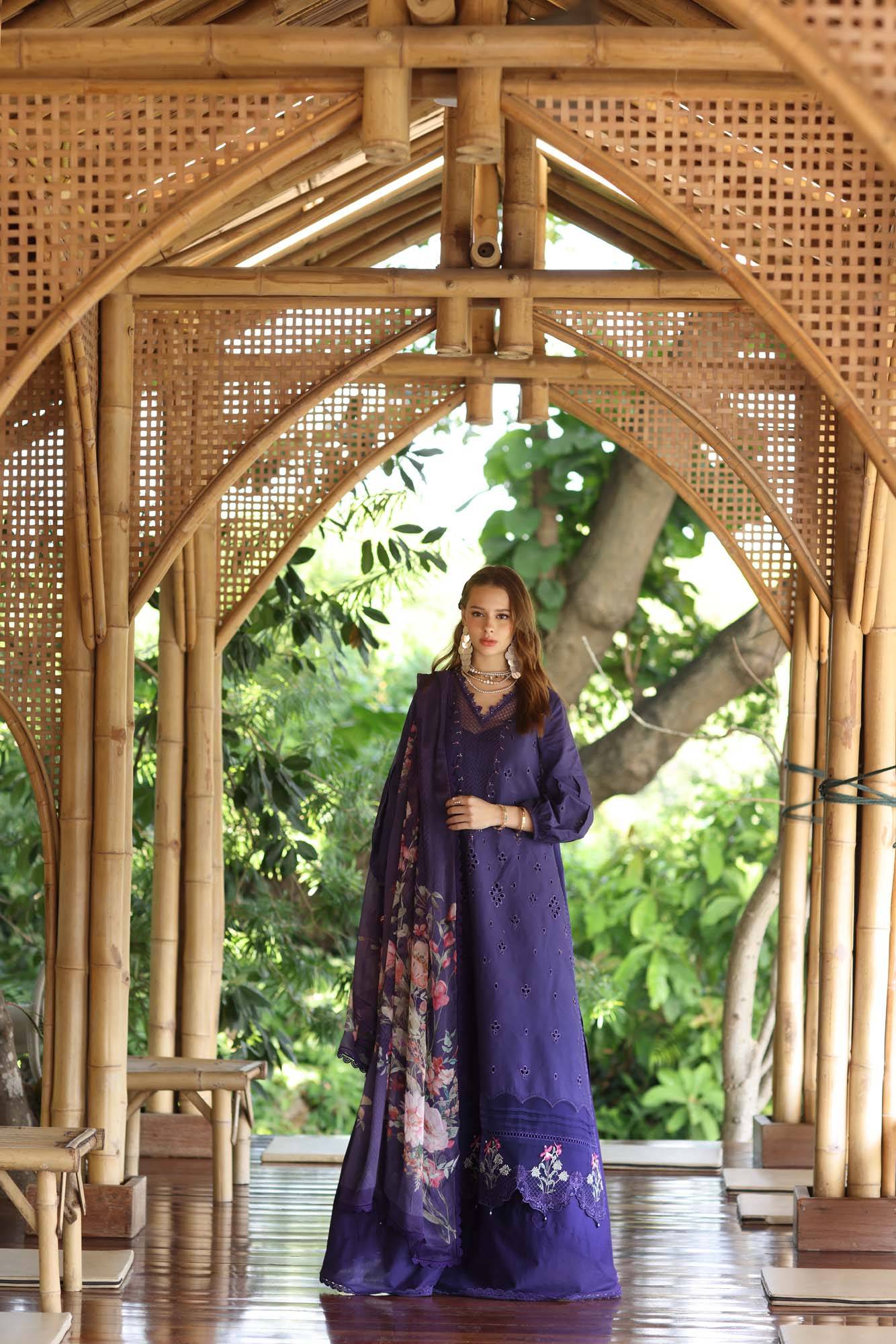 Noor by Saadia Asad | Eid Luxe Printedkari | D7-B by Maria Faisal - Registered Vendor of : Noor by Saadia Asad - type : Ladies Clothes - 100% original wedding dresses