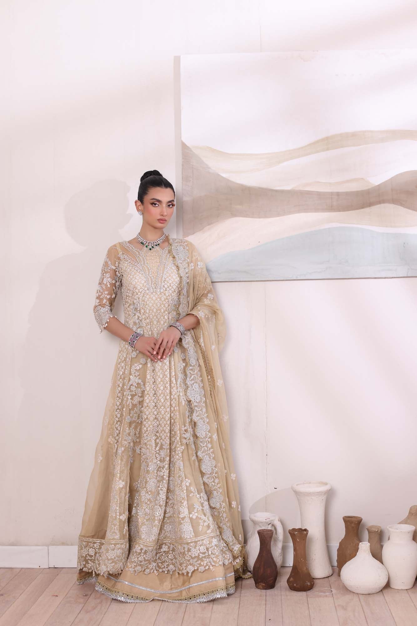 Noor by Saadia Asad | Noor Chiffon De Luxe | D1 - Wedding Dress - Maria Faisal