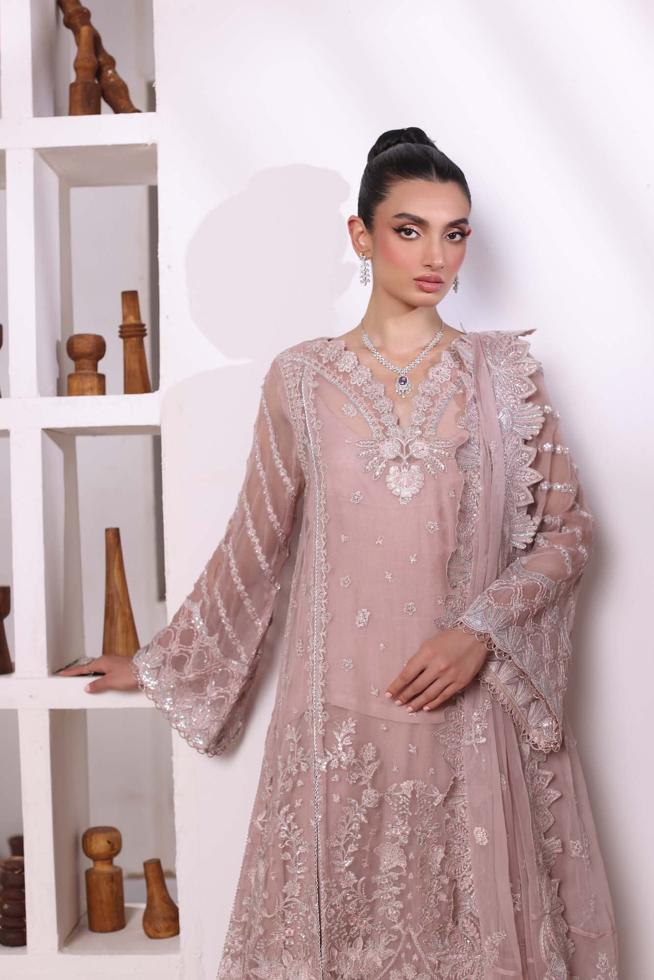 Noor by Saadia Asad | Noor Chiffon De Luxe | D3 - Wedding Dress - Maria Faisal