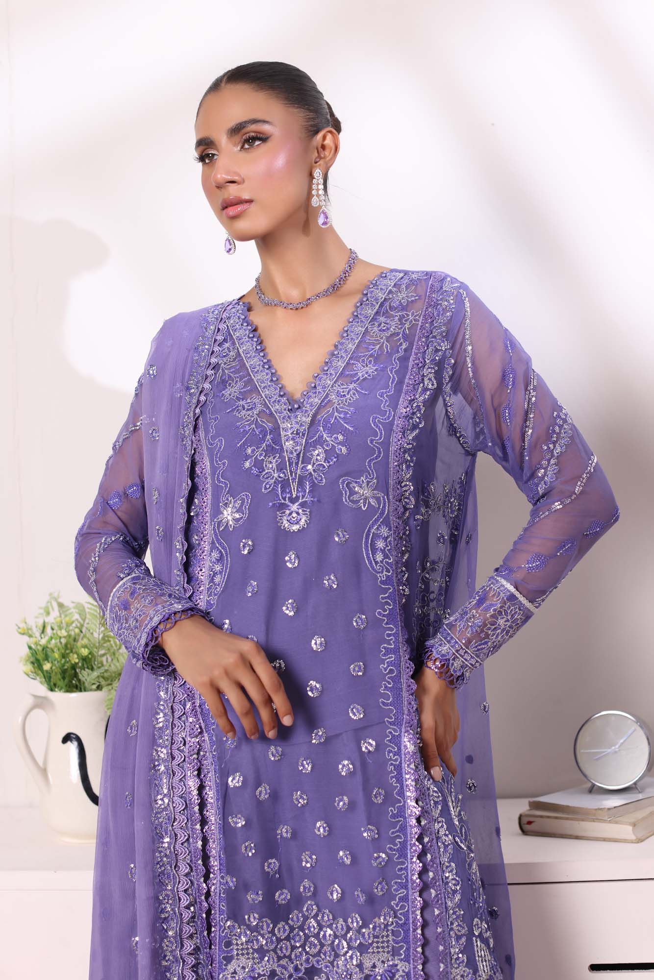 Noor by Saadia Asad | Noor Chiffon De Luxe | D2 - Wedding Dress - Maria Faisal