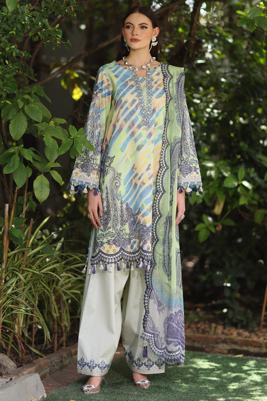 Charizma | Infinity Lawn | 3-PC Unstitched Embroidered Lawn Collection IN6-10 - Luxury Dress - available at Maria Faisal in UK and USA.