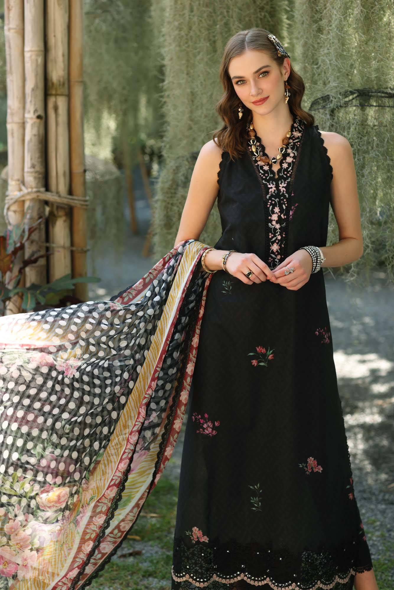 Noor by Saadia Asad | Eid Luxe Printedkari | D10-B by Maria Faisal - Registered Vendor of : Noor by Saadia Asad - type : Ladies Clothes - 100% original wedding dresses