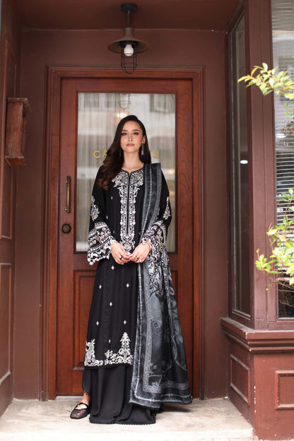 Noor by Saadia Asad | Winter Embroidered Printkhaas 25 | D10- A - Luxury Dress - available at Maria Faisal in UK and USA.