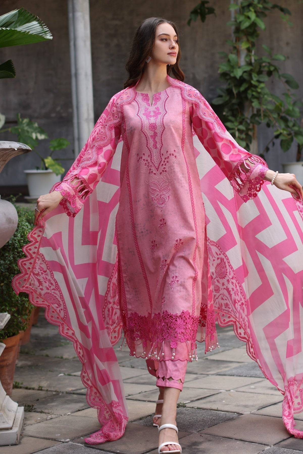 Charizma | Miraas Lawn | CMR5-01 by Maria Faisal - Registered Vendor of : Charizma - type : Ladies Clothes - 100% original wedding dresses