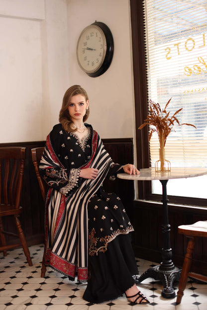 Saadia Asad | Winter Printkhaas 25 | D1 - A - Casual Dress - available at Maria Faisal in UK and USA.