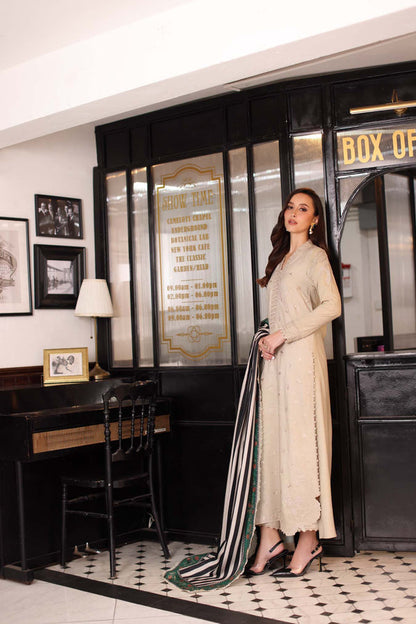 Noor by Saadia Asad | Winter Embroidered Printkhaas 25 | D1 - B - Luxury Dress - available at Maria Faisal in UK and USA.