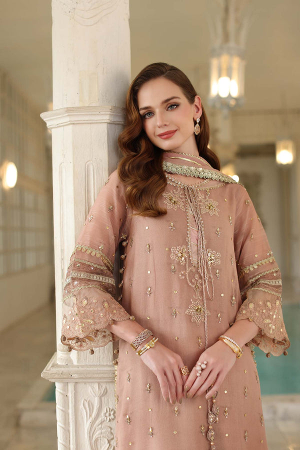 Noor by Saadia Asad | Festive 25 | D4 - Tea Pink - Ladies Clothes - Maria Faisal