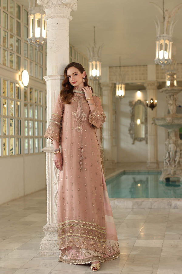 Noor by Saadia Asad | Festive 25 | D4 - Tea Pink - Ladies Clothes - Maria Faisal