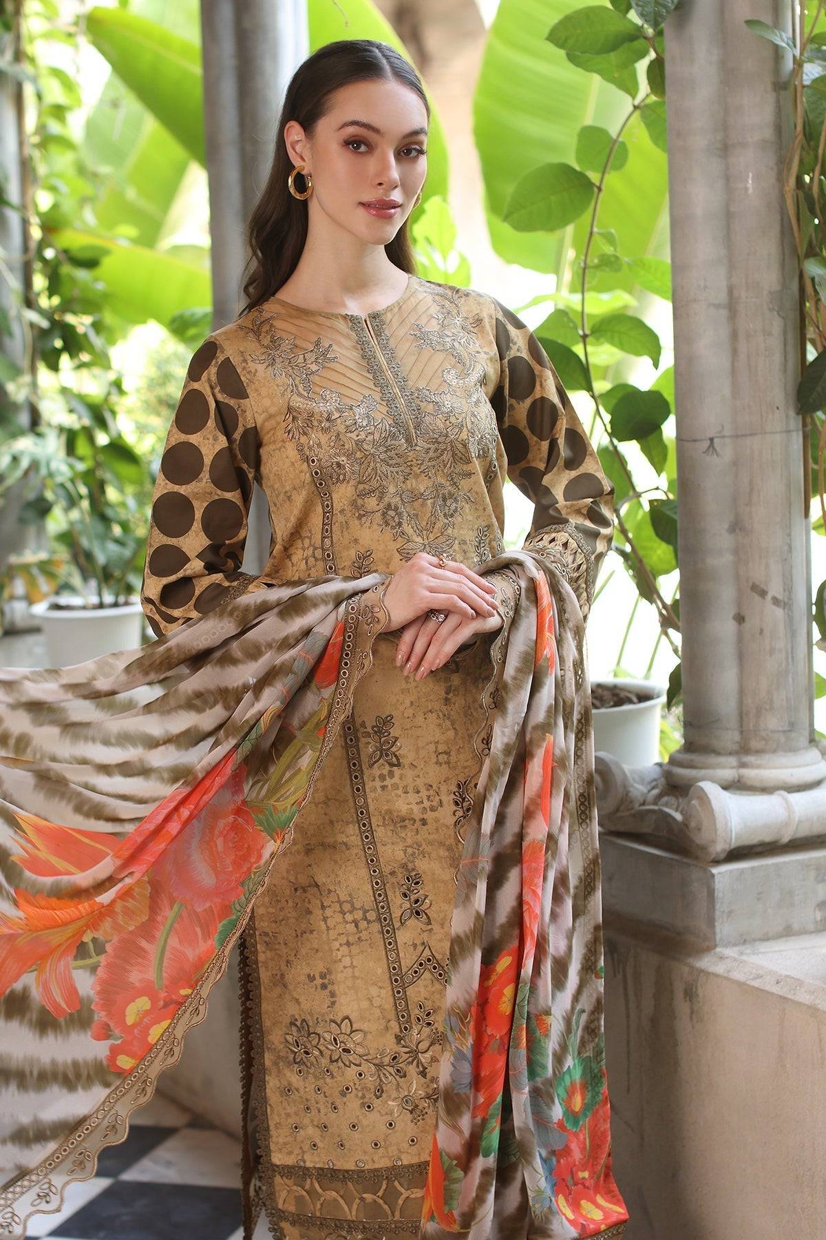 Charizma | Miraas Lawn |CMR5-05 by Maria Faisal - Registered Vendor of : Charizma - type : Ladies Clothes - 100% original wedding dresses