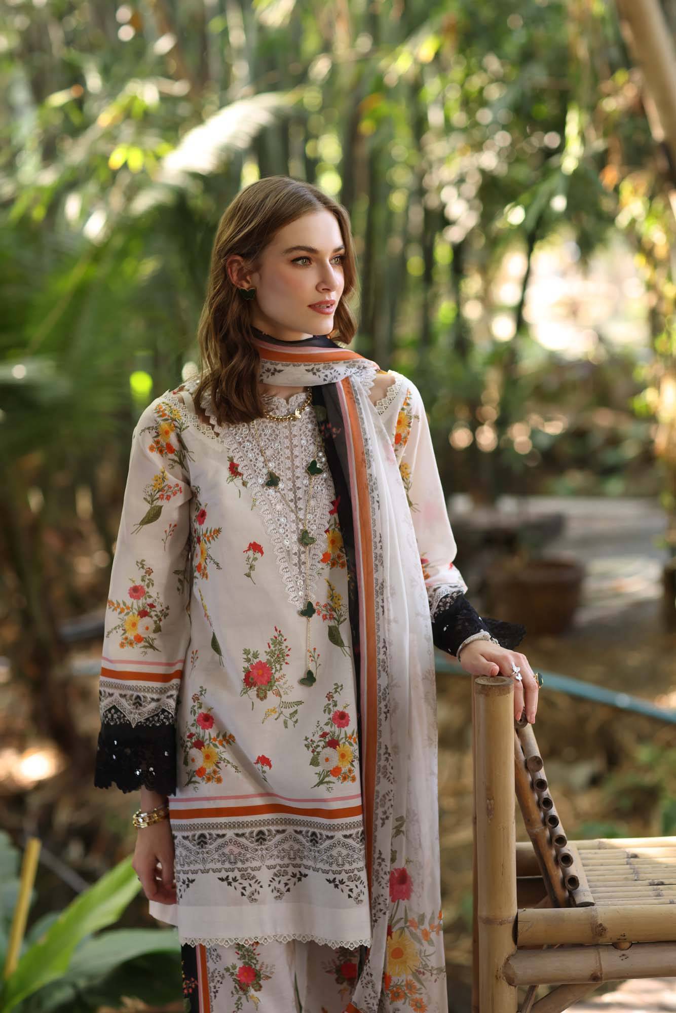 Noor by Saadia Asad | Eid Luxe Printedkari | D4-B by Maria Faisal - Registered Vendor of : Noor by Saadia Asad - type : Ladies Clothes - 100% original wedding dresses