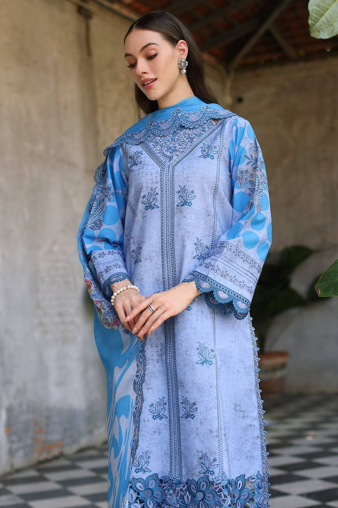 Charizma | Miraas Lawn | CMR5-03 by Maria Faisal - Registered Vendor of : Charizma - type : Ladies Clothes - 100% original wedding dresses