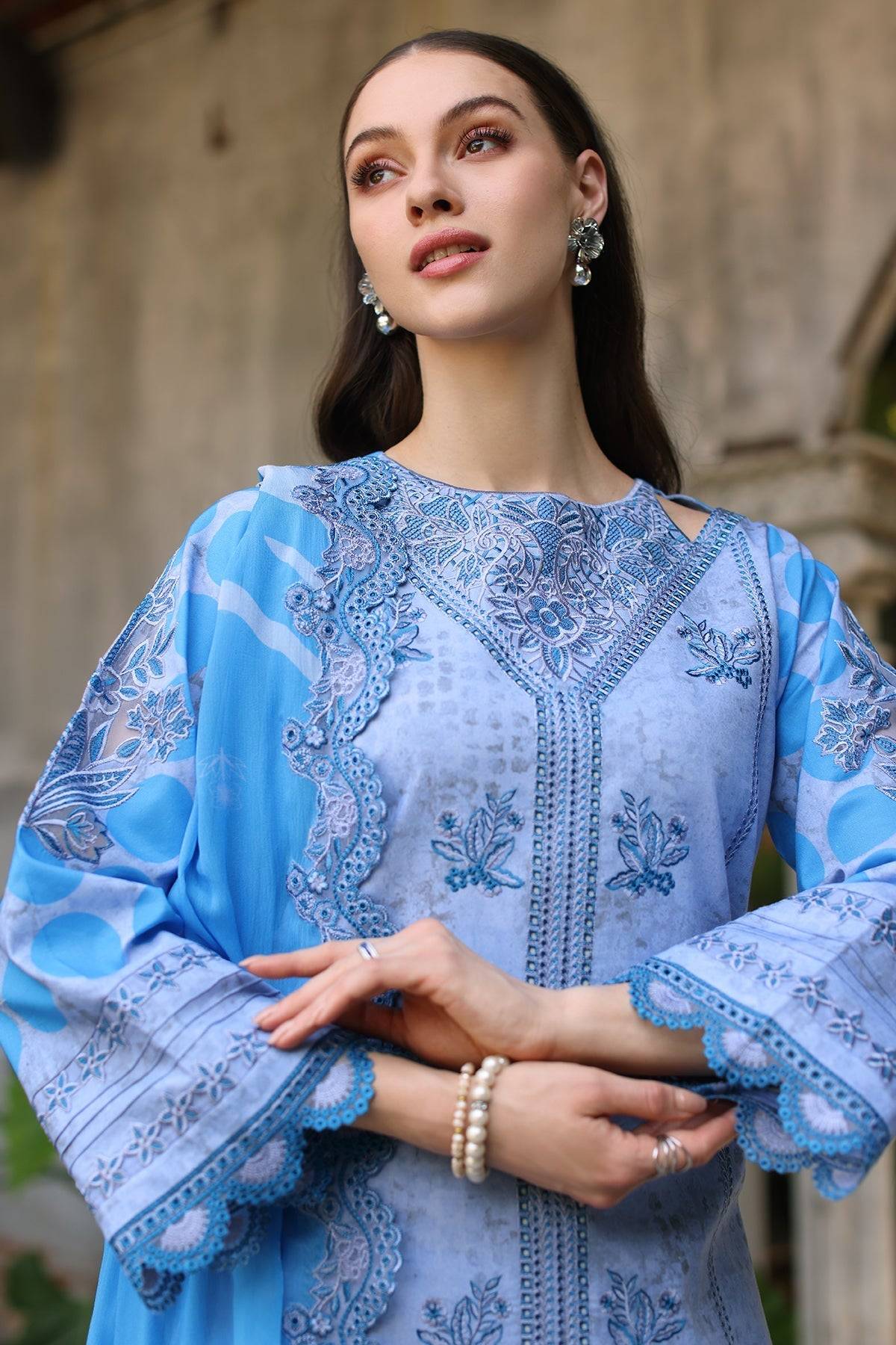 Charizma | Miraas Lawn | CMR5-03 by Maria Faisal - Registered Vendor of : Charizma - type : Ladies Clothes - 100% original wedding dresses