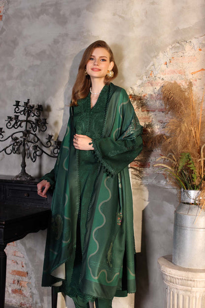 Noor by Saadia Asad | Winter Embroidered Printkhaas 25 | D3 - A - Luxury Dress - available at Maria Faisal in UK and USA.