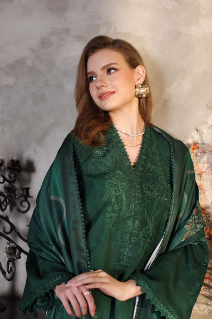 Noor by Saadia Asad | Winter Embroidered Printkhaas 25 | D3 - A - Luxury Dress - available at Maria Faisal in UK and USA.