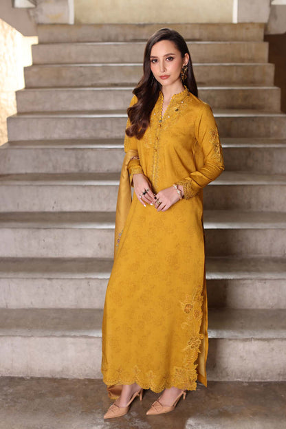 Noor by Saadia Asad | Winter Embroidered Printkhaas 25 | D3 - B - Luxury Dress - available at Maria Faisal in UK and USA.