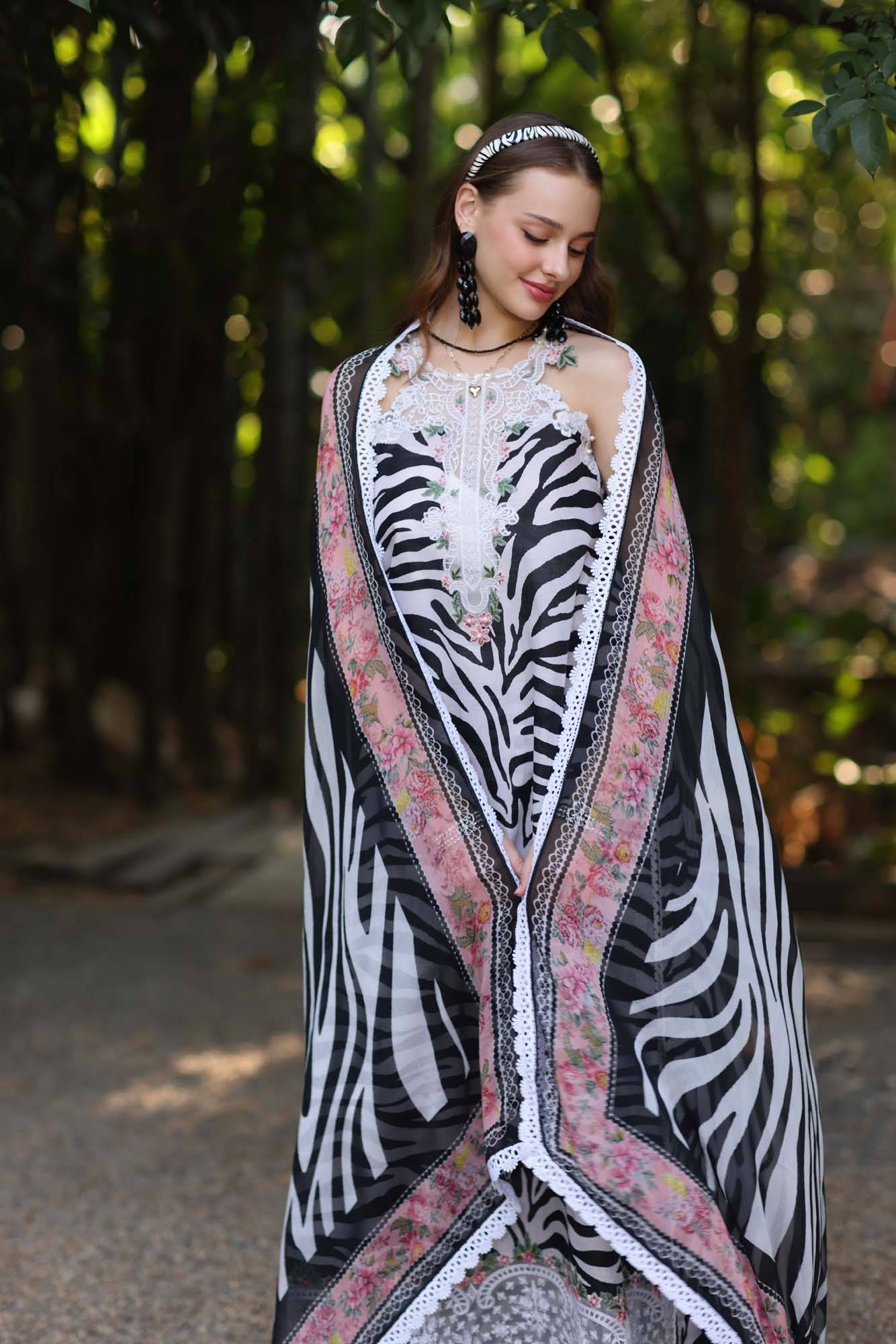 Noor by Saadia Asad | Eid Luxe Printedkari | D1-B by Maria Faisal - Registered Vendor of : Noor by Saadia Asad - type : Ladies Clothes - 100% original wedding dresses