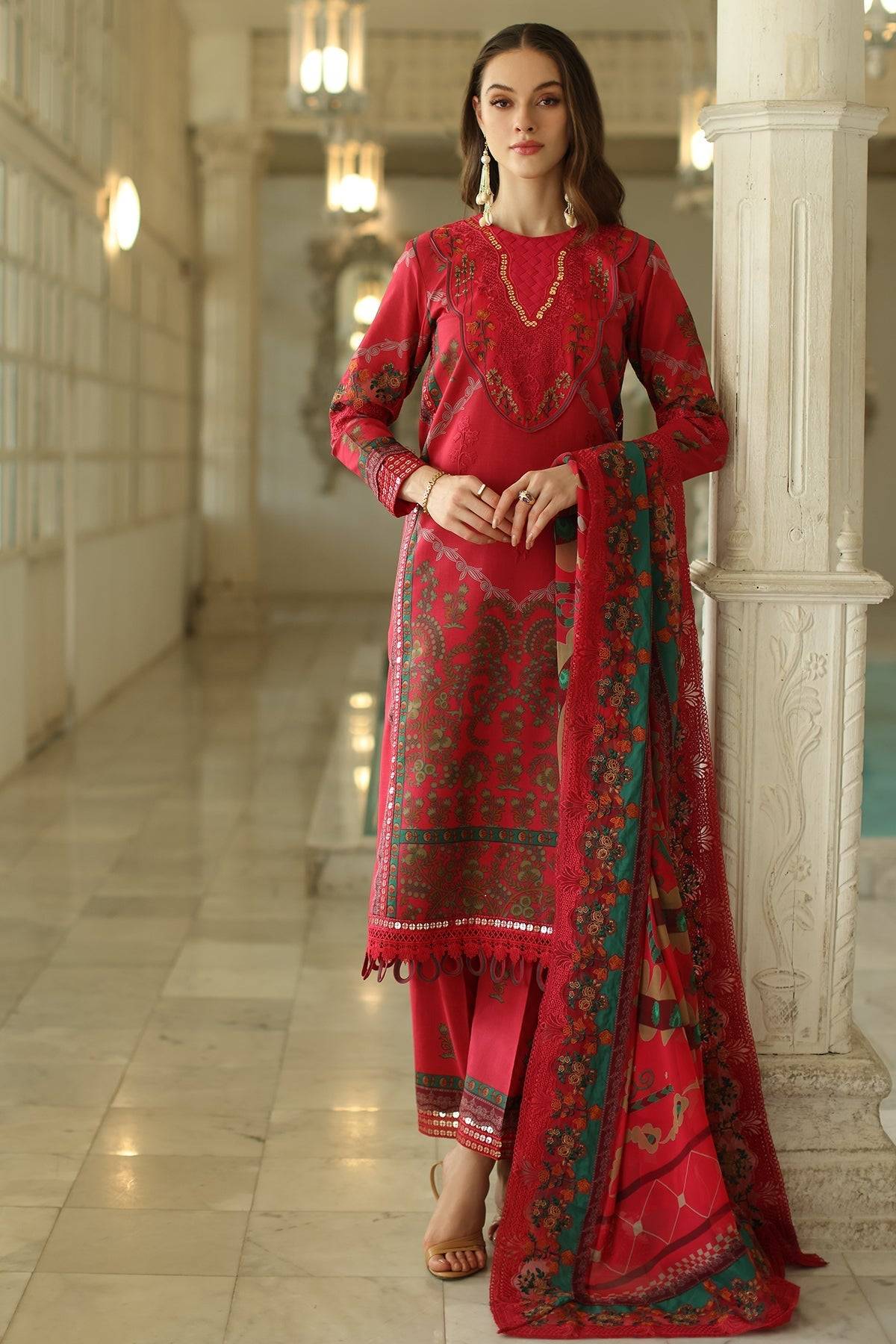 Charizma | Aniq Lawn Collection | AN5-05 by Maria Faisal - Registered Vendor of : Charizma - type : Ladies Clothes - 100% original wedding dresses