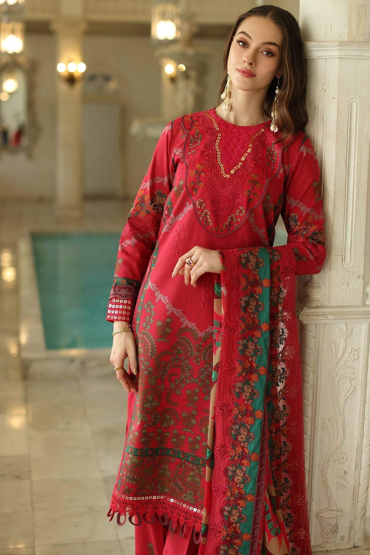 Charizma | Aniq Lawn Collection | AN5-05 by Maria Faisal - Registered Vendor of : Charizma - type : Ladies Clothes - 100% original wedding dresses
