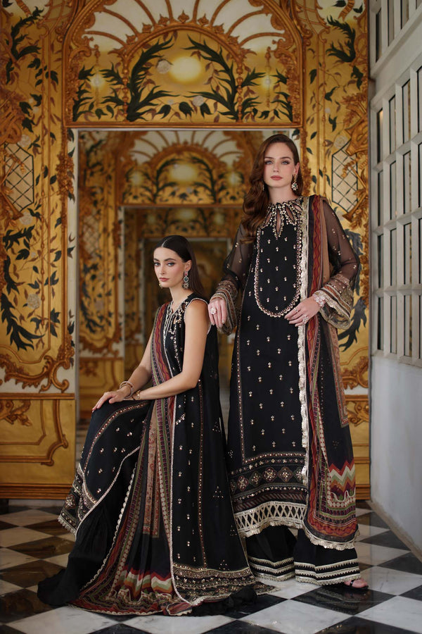 Noor by Saadia Asad | Festive 25 | D1 - Black - Ladies Clothes - Maria Faisal