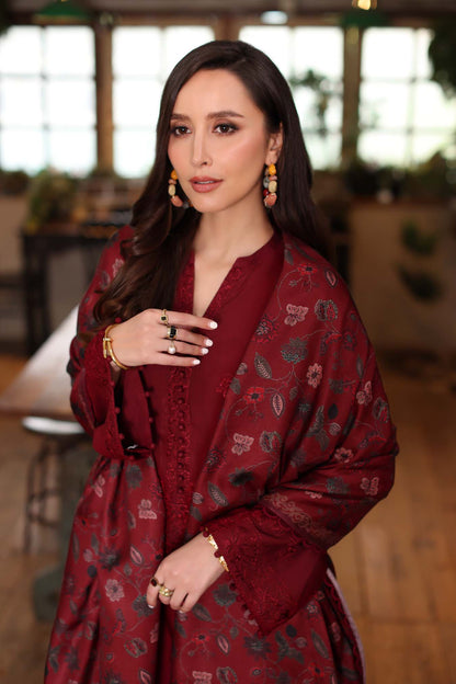 Saadia Asad | Winter Printkhaas 25 | D4 - A - Casual Dress - available at Maria Faisal in UK and USA.