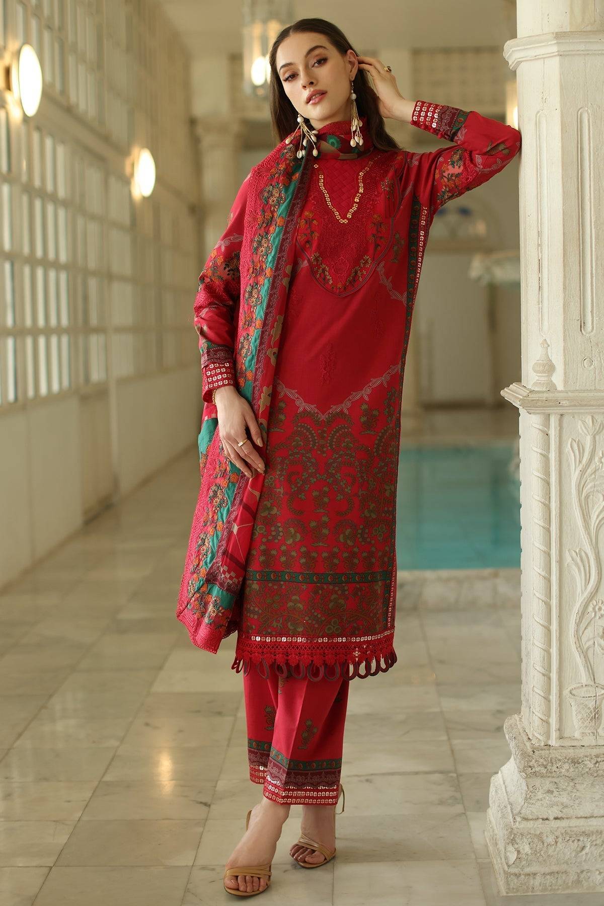 Charizma | Aniq Lawn Collection | AN5-05 by Maria Faisal - Registered Vendor of : Charizma - type : Ladies Clothes - 100% original wedding dresses