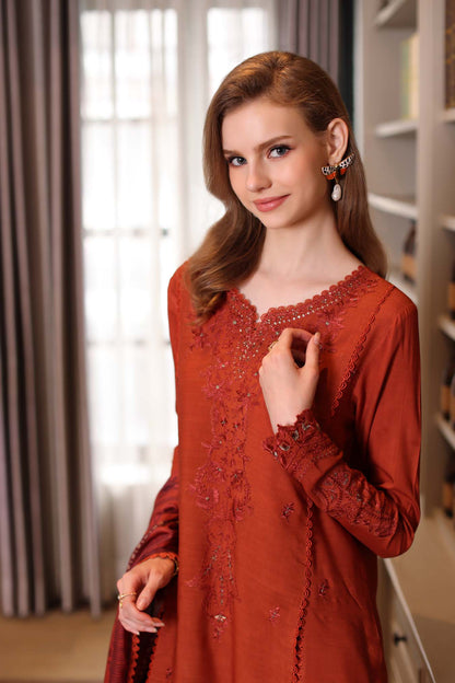 Saadia Asad | Winter Printkhaas 25 |D5 - A - Casual Dress - available at Maria Faisal in UK and USA.