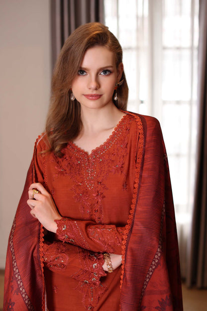 Saadia Asad | Winter Printkhaas 25 |D5 - A - Casual Dress - available at Maria Faisal in UK and USA.