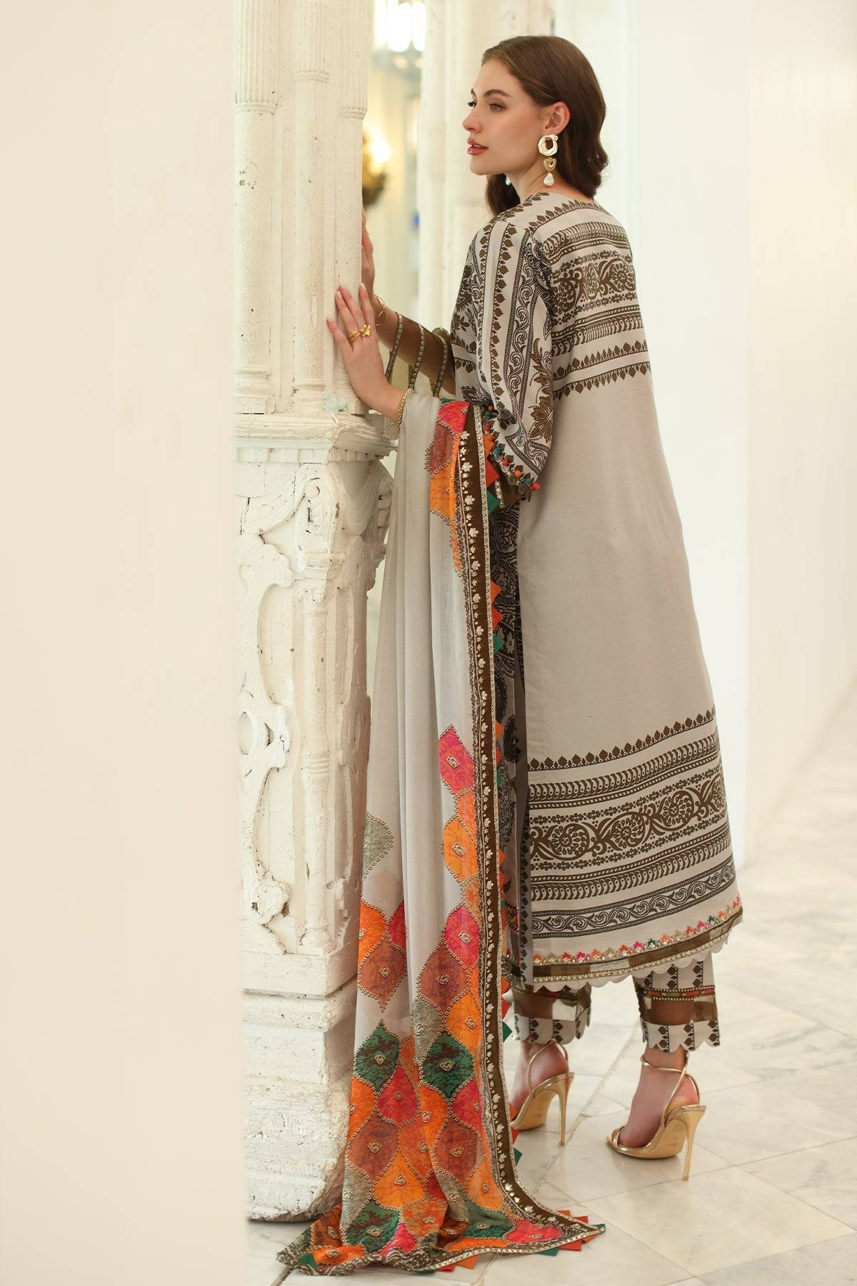 Charizma | Aniq Lawn Collection | AN5-08 by Maria Faisal - Registered Vendor of : Charizma - type : Ladies Clothes - 100% original wedding dresses