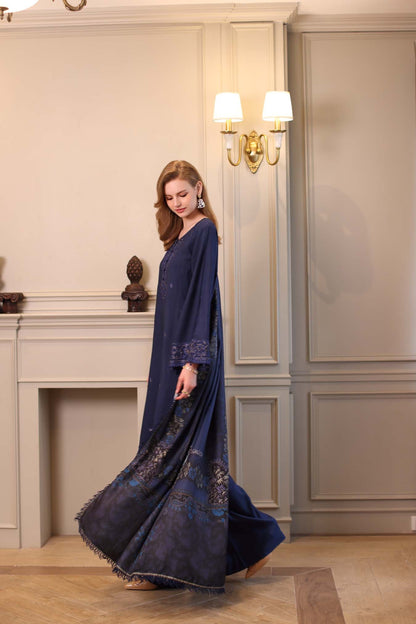 Saadia Asad | Winter Printkhaas 25 | D7 - B - Casual Dress - available at Maria Faisal in UK and USA.